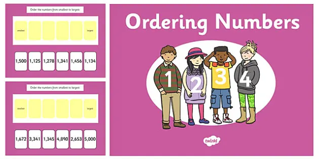 ordering 4 digit numbers worksheet teacher made resource