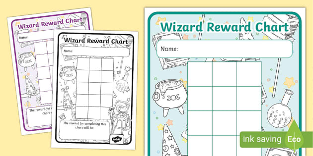 Wizard Reward Chart (teacher made) - Twinkl