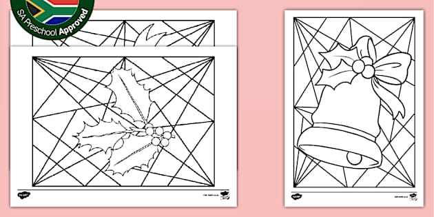 Preschool: Christmas – Stained Glass (teacher made)