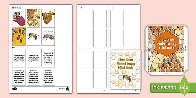 how-bees-make-honey-mini-book-hecho-por-educadores
