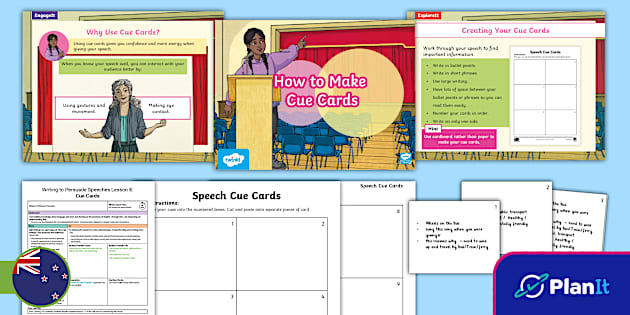 Phase 2 Writing to Persuade Speeches Lesson 8: Cue Cards