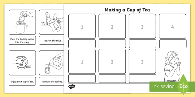 Making A Cup Of Tea Sequencing Cards Teacher Made