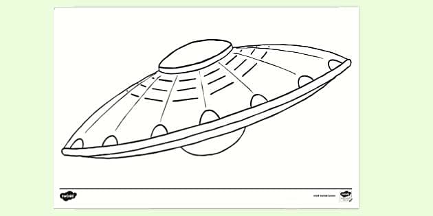 flying saucer coloring pages