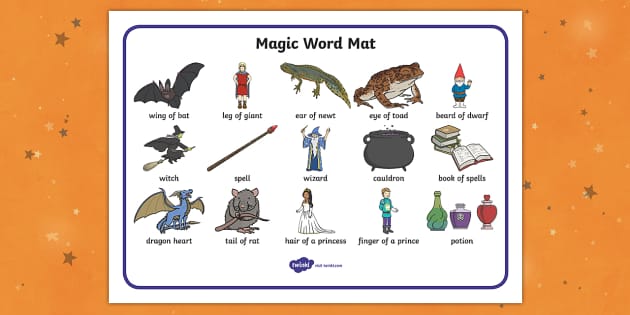 Magic Vocabulary Mat - ESL Magic Vocabulary - Twinkl