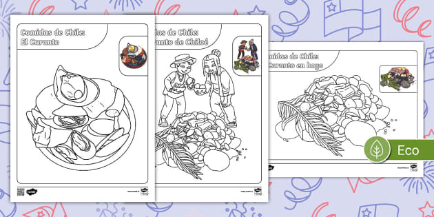 dibujos de comida mexicana para colorear