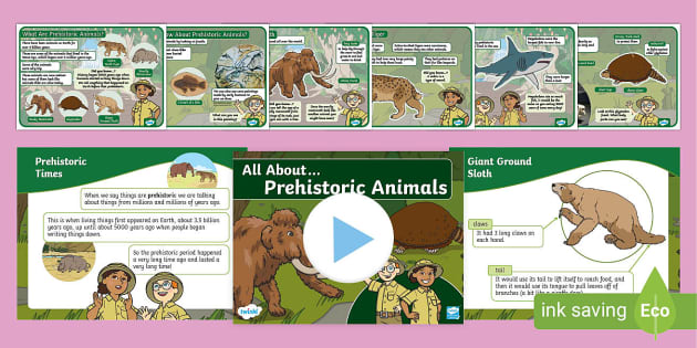 All About Prehistoric Animals Information Pack - Twinkl