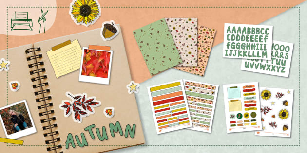 Autumn | Printable Scrapbooking Kit | Twinkl Planners & Organisers