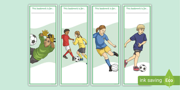 Football Bookmarks (teacher made) - Twinkl