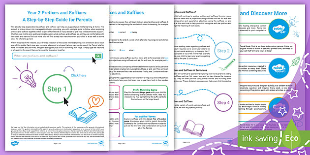 Year 2 Prefixes and Suffixes: A Step-by-Step Guide for Parents