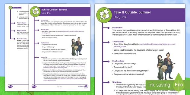 KS2 Take It Outside: Summer - Story Trail Activity - Twinkl