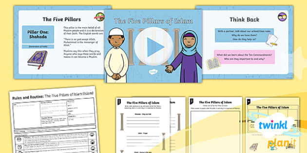 The Five Pillars Of Islam Year 2 Lesson Pack 4 - Twinkl Resource