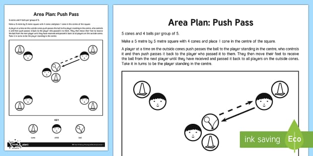 Hockey Push Pass Practice Adult Guidance - Twinkl