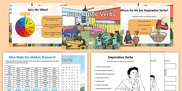 imperative verbs activity pack teacher made