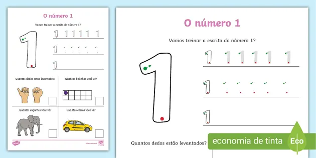 Aprendendo o número 2 - Atividade Educativa para Creche (0 a 3 anos)