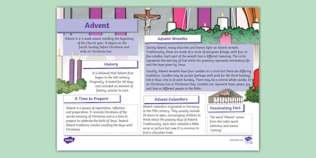 KS2 Advent Fact File (Teacher-Made) - Twinkl