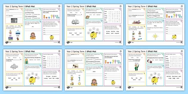 year 2 spring term 2 spag activity mats teacher made