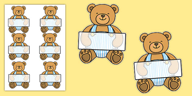 Editable Teddy Bear (Teacher-Made) - Twinkl