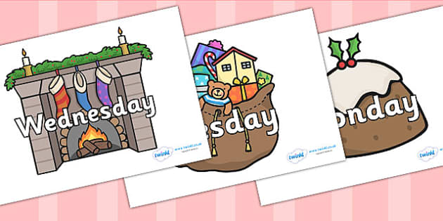 free clipart days of the week