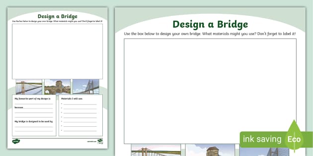 Design a Bridge Activity Sheet