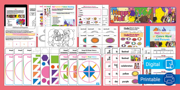 Holi Activities | Early Childhood Activity Pack | Twinkl USA