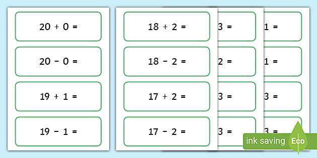Numbers flash cards EYFS 0-10 OR 0-20 also written words on reverse 