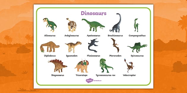 popular dinosaur names