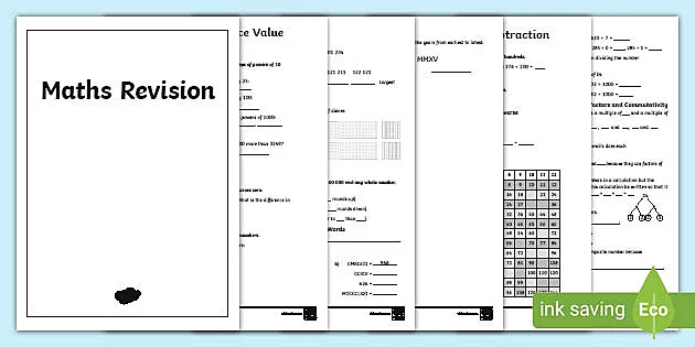 ks2 year 6 maths worksheets number place value workbook