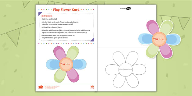 Mothers And Others Day Flap Flower Card Teacher Made