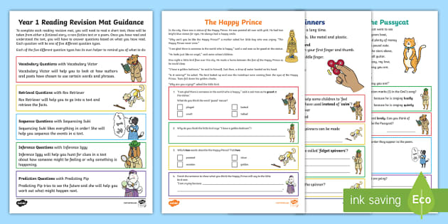 Year 1 Reading Revision Activity Mat Pack 3 (teacher made)