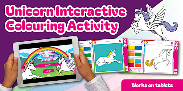 Foundation Phase Life Skills - Unicorn - Interactive Colouring (CAPS ...