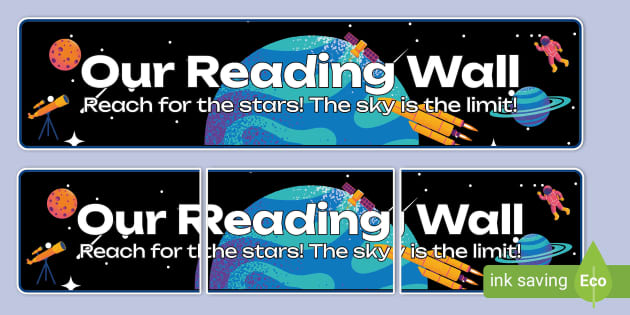 Space-Themed Reading Wall Display Banner (Teacher-Made)