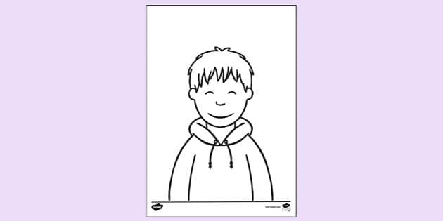 Boy Colouring | Colouring Sheets (teacher made) - Twinkl