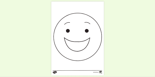 emotion smiley faces coloring pages