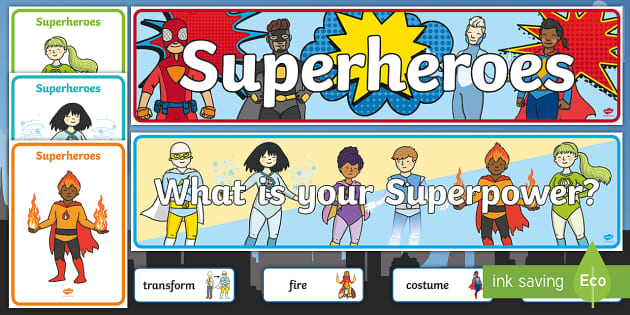 Superhero Role Play Pack- Superhero, superheroes, hero, role play, pack