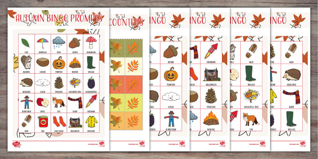 The Fall Bingo MastersAtTheWitchTrials 英 Autumn Bingo Game Printable | Twinkl Party (teacher made)