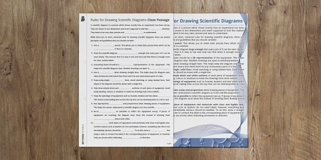 Rules for Scientific Diagrams (teacher made) - Twinkl