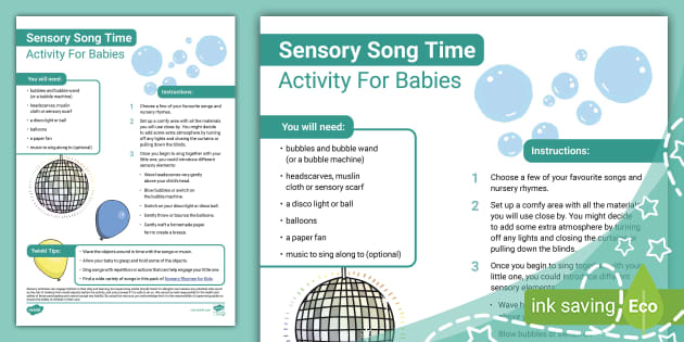 Sensory Song Time - Activity for Babies - Twinkl