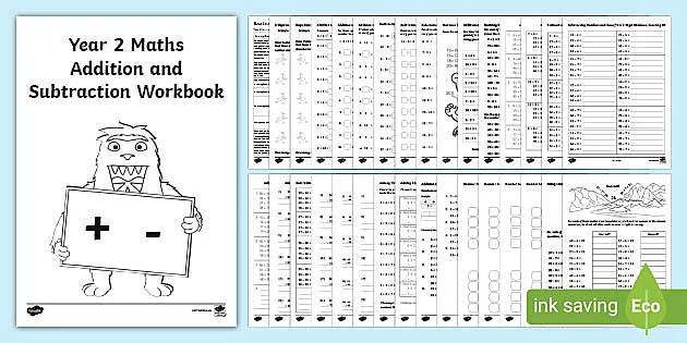 year 2 addition and subtraction workbook primary resources