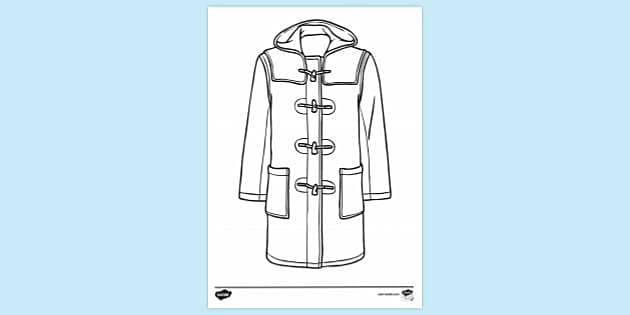 Free Downloadable Coloring Sheet for Children - Cozy Coats for Kids