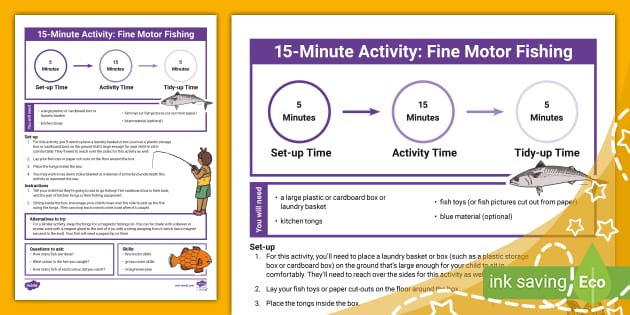 15-Minute Activity: Fine Motor Fishing (teacher made)