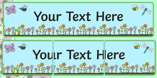 Classroom Banner Template