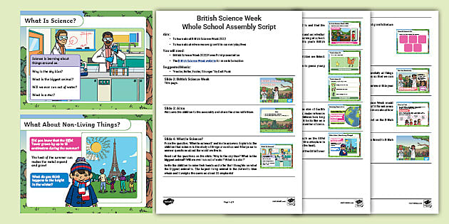 EYFS/KS1 British Science Week 2022 Assembly Pack - PowerPoint and Script