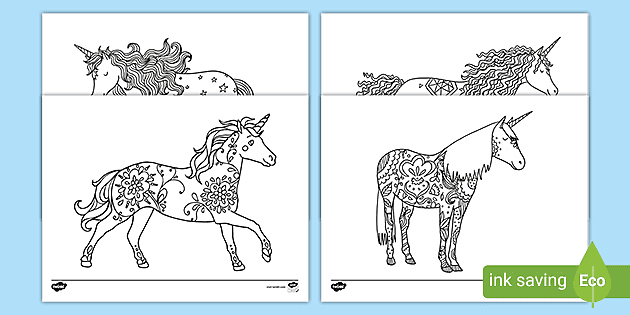 Unicorn Mindfulness Coloring Sheets for Kids (Teacher-Made)