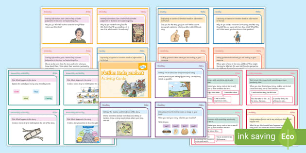 Fiction Independent Activity Cards (teacher made) - Twinkl