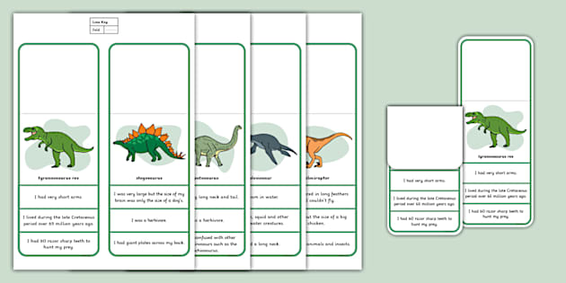 What Am I? Guess the Dinosaur Game (teacher made) - Twinkl