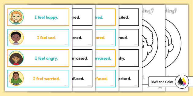 Feelings and Emotions Worksheets Printable | Twinkl USA