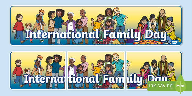 International Family Day Display Banner | Day of Families