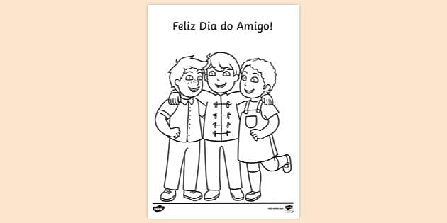 Desenhos para colorir Dia das Crianças