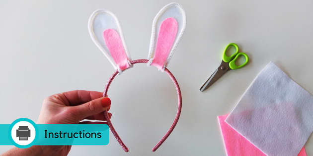 Easter Bunny Hairband | Easter DIY ideas (teacher made)
