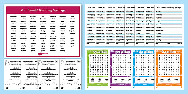 year-5-and-year-6-statutory-spellings-bumper-resource-pack